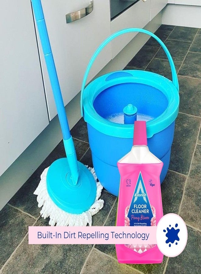 Astonish Peony Bloom Floor Cleaner – Concentrated Floral Mop Solution With Dirt Repelling Technology – Multi Surface Cleaner For Tiles, Laminate, Vinyl & Sealed Wood Floors – 1L Bottle - Image 3